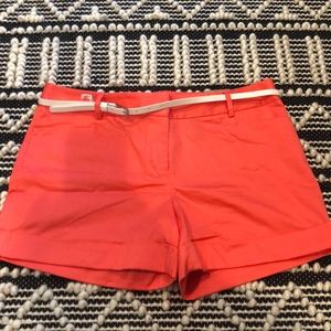 NEW Express Coral Belted Shorts